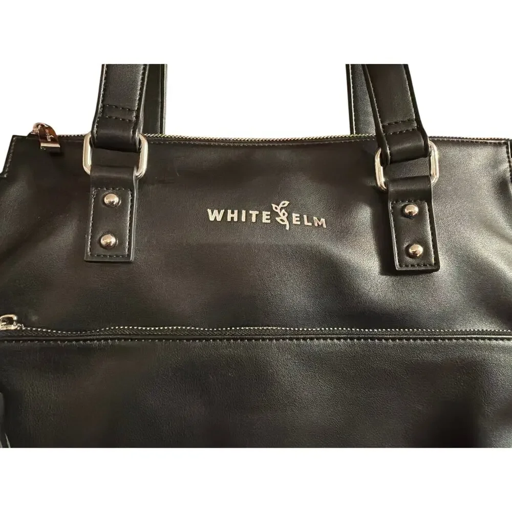 White Elm Gemini Convertible Backpack Tote Diaper Bag Black & Ara Convertible